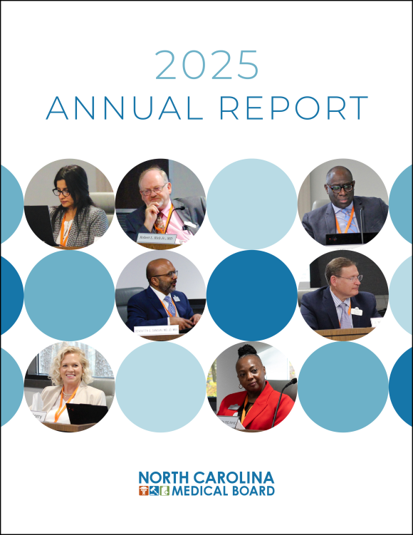 Picture of the front cover of the NCMB's 2024 Annual Report with some of the Board Members on it